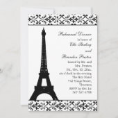 Tres Paris Rehersal Diner （白） 招待状 (正面)