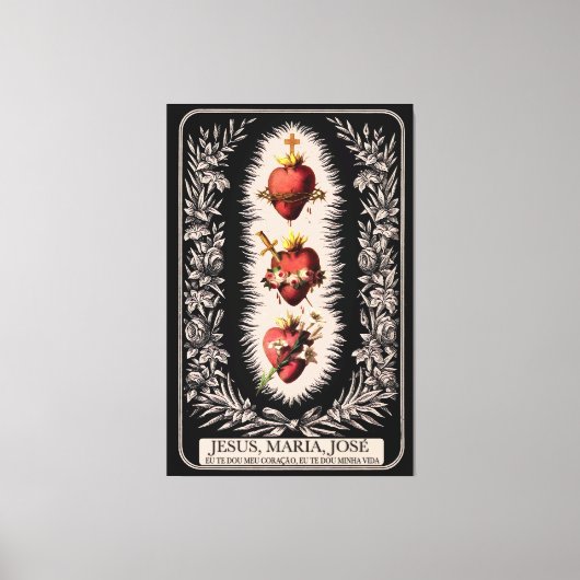 Três Sagrados Corações キャンバスプリント (正面)