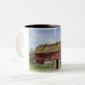 Trescherの元の納屋-マグ ツートーンマグカップ (正面左)