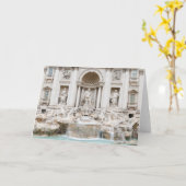 Treviの噴水(イタリア語: Fontana di Trevi) カード (黄色い花)