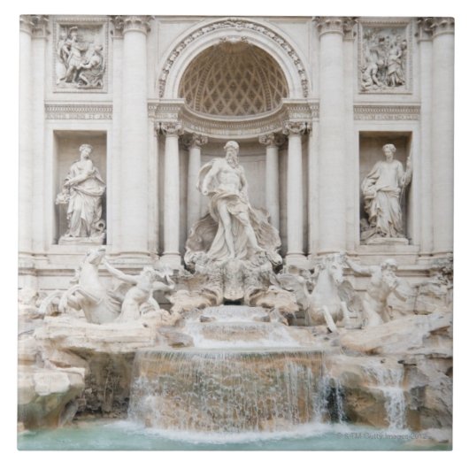 Treviの噴水(イタリア語: Fontana di Trevi) タイル (正面)