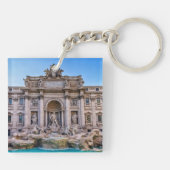 Treviの噴水、ローマ、イタリア キーホルダー (裏面)