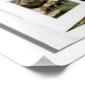 Trevi噴水フェイク窓ビュー ポスター (角)