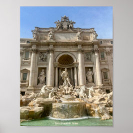 Trevi Fountain,ローマ,イタリアデザイン写真プリント ポスター