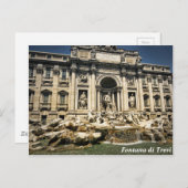Trevi Fountain, Fontana di Trevi，ローマ，イタリア ポストカード (正面/裏面)