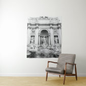 Trevi Fountain in Rome in Black & White #1 #travel タペストリー (インサイチュ)