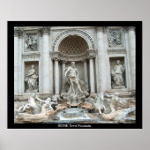 Trevi Fountain in Rome, Italy Poster ポスター (正面)