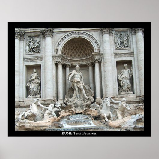 Trevi Fountain in Rome, Italy Poster ポスター (正面)