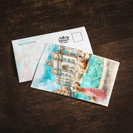 Trevi Fountain Italyはがき 招待状