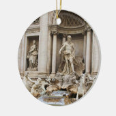 Trevi Fountain Romeイタリア旅行写真 セラミックオーナメント (左)