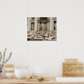 Trevi Fountain Romeイタリア旅行写真 ポスター (キッチン)