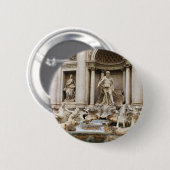 Trevi Fountain Romeイタリア旅行写真 缶バッジ (正面&裏面)