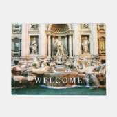 Trevi Fountain Romeフォトウェルカムドアマット ドアマット (正面)