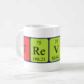 Trevin定期的なテーブル名mug コーヒーマグカップ (正面左)