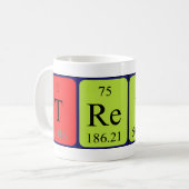 Trevin定期的なテーブル名mug コーヒーマグカップ (正面左)