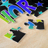 "TREVOR"名、おもしろい"ハッピーバースデー" ジグソーパズル (側面)