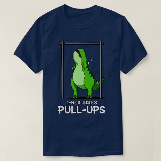 TRexはプルアップを嫌う Tシャツ (デザイン正面)