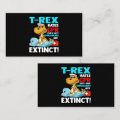 TRexはCPR恐竜ナース看護おもしろい学生を嫌う 名刺 (正面/裏面)