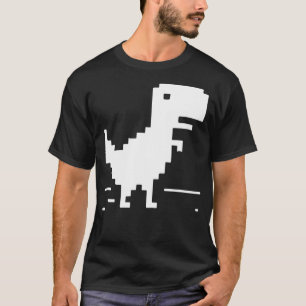 TRexギーク恐竜ピクセルアートくもの巣開発おたく Tシャツ