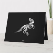 TRexスケルトン怠惰ハロウィーンの衣装クール恐竜 カード (裏面)