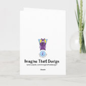 TRexディノフットボールスターハッピーバースデーカード カード (裏面)