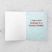 TRexディノフットボールスターハッピーバースデーカード カード (内部)