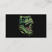TRex恐竜ティラノサウルスレックス轟音ディノ頭 名刺 (裏面)