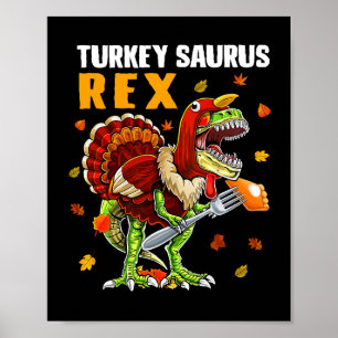 TRex恐竜トルコSaurusジョークおもしろい感謝罪 ポスター