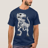 TRex骨格Dino骨の古生物学者 Tシャツ (正面)