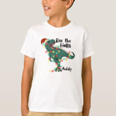 Trex Christmas shirt for kids Tシャツ (正面)