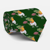 TRex Dinoサッカー選手パターングリーンタイ ネクタイ (ロール)