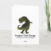 TRex Dinoハッピーバースデーカード カード (裏面)