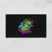 TRex DJ恐竜パーティークラブディスクジョッキーEDMミュージック 名刺 (裏面)