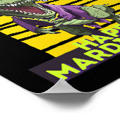 TRex Mardi Grawr恐竜キッズMardi Gras衣装A ポスター (角)
