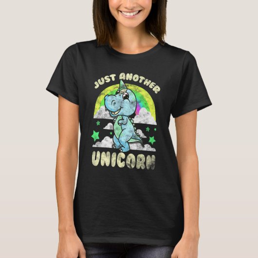 Trex Unicornアイスインスパイアクリームコーンホーン関連 Tシャツ (正面)