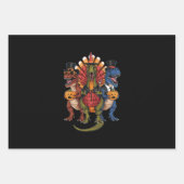 TRexgiving T-レックスハッピー感謝恐竜 ラッピングペーパーシート (正面)