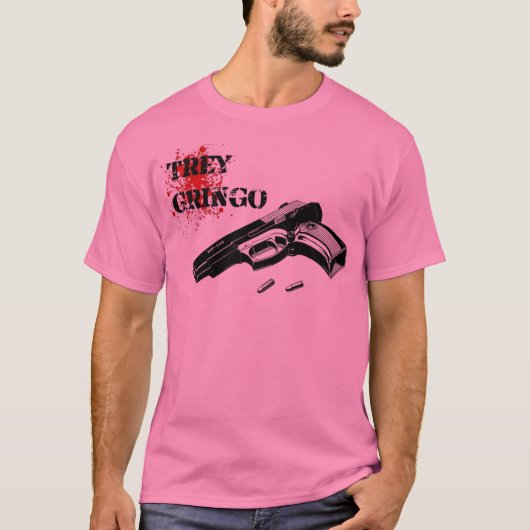 Treyのピンクのより高い Tシャツ (正面)