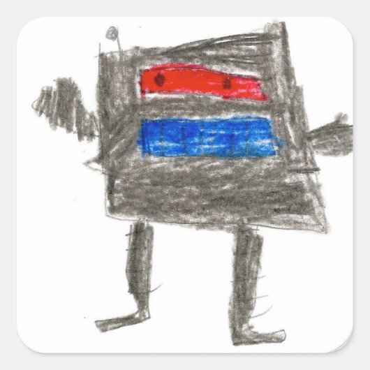 Treytin：四角ステッカー スクエアシール (正面)