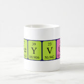 Treyvon周期テーブル名mug コーヒーマグカップ (中央)