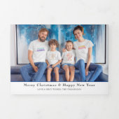 Tri – と組み合わせた6フォトイヤーin Viewニュースレター – 三つ折りクリスマスカード (カバー)