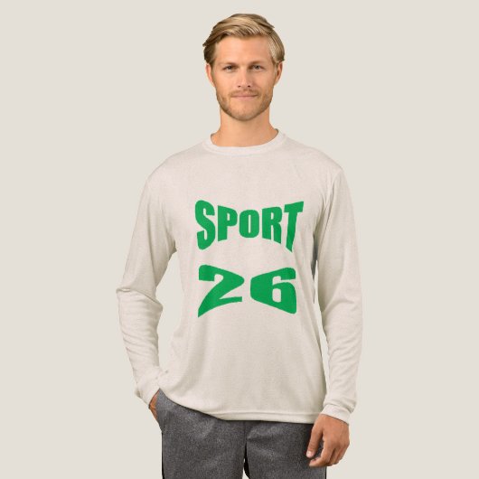 Tri-blend Long Sleeve Shirt oatmeal  SPORT  26 トライブレンドＴシャツ (正面全体)