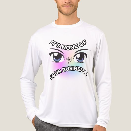 Tri-Blend Shirt : None of Yours (白) トライブレンドTシャツ (正面)