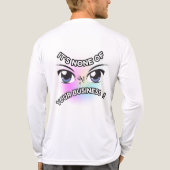 Tri-Blend Shirt : None of Yours (白) トライブレンドTシャツ (背面)