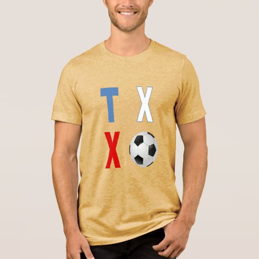 Tri-blend T-Shirt mustard TEXAS SPORT トライブレンドTシャツ (正面)