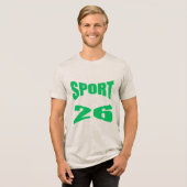 Tri-blend T-Shirt oatmeal SPORT 26 トライブレンドＴシャツ (正面全面)