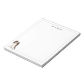 Tri Color Cavalier King Charles Spaniel Border ノートパッド (回転)