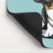 Tri Curious Corgiマウスパッド マウスパッド (コーナー)