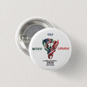 Tri-Nation Soccer Fan Buttons | Mexico USA Canada 缶バッジ (正面&裏面)