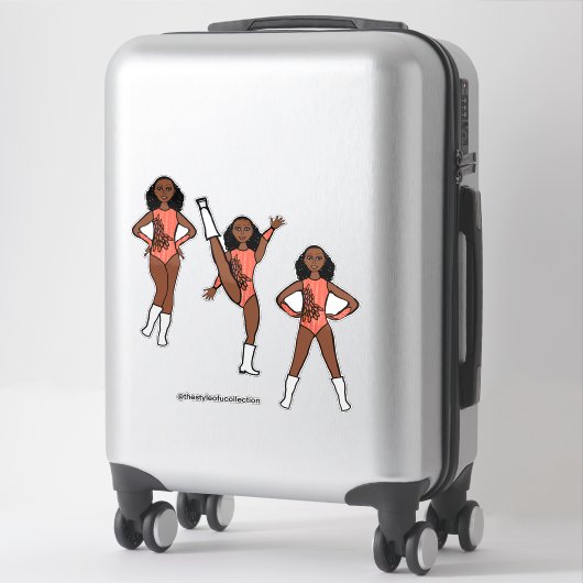 Tri-Pose Dancer Flamingo #1  Sticker シール (スーツケース)