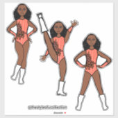 Tri-Pose Dancer Flamingo #1  Sticker シール (シート)